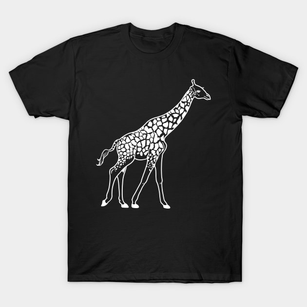 Giraffe Zoo African Animals Gift T-Shirt by Linco